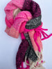Sjaal ombre zwart & roze
