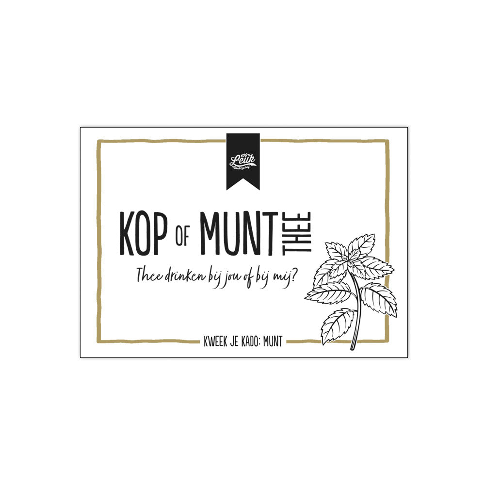 Kruiden – Kop of munt thee